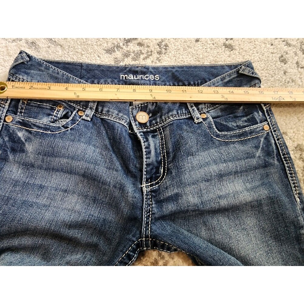 Maurices Womens Size 7/8 Long Bootcut Medium Wash Stretch Denim - Picture 5 of 8